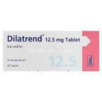 Dilatrend　ディラトレンド、カルベジロール　12.5mg　箱